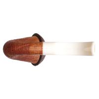 BriarWorks Signature Light Sandblasted Magnetic Calabash with Brown Sandblasted Cap