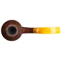 BriarWorks Signature Crimson Sandblasted Magnetic Calabash with Brown Sandblasted Cap