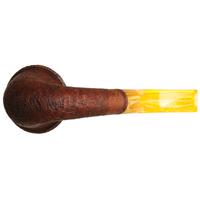 BriarWorks Signature Crimson Sandblasted Magnetic Calabash with Brown Sandblasted Cap
