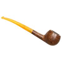 BriarWorks Classic Dark Smooth with Amber Stem (C121)