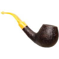 BriarWorks Classic Brown Sandblasted with Amber Stem (C91)