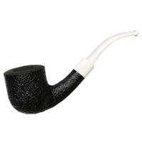 BriarWorks Classic Dark Sandblasted with White Stem (C131)