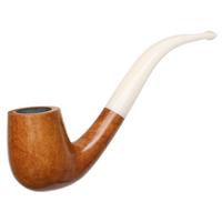BriarWorks Classic Natural Smooth with White Stem (C12L)