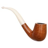 BriarWorks Classic Natural Smooth with White Stem (C12L)