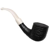 BriarWorks Classic Dark Sandblasted with White Stem (C131)