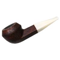 BriarWorks Classic Brown Sandblasted with White Stem (C53)