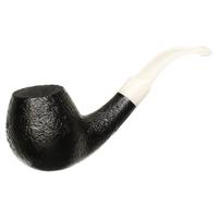 BriarWorks Classic Dark Sandblasted with White Stem (C91)