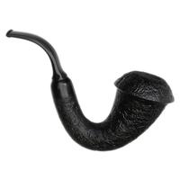 BriarWorks Signature Dark Sandblasted Calabash with Dark Sandbalsted Cap and Black Stem