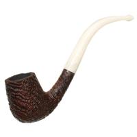 BriarWorks Classic Brown Sandblasted with White Stem (C13)