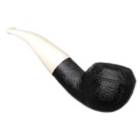 BriarWorks Classic Dark Sandblasted with White Stem (C111)