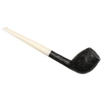 BriarWorks Classic Dark Sandblasted with White Stem (C142)