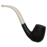 BriarWorks Classic Dark Sandblasted with White Stem (C13)