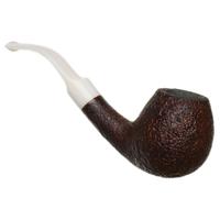 BriarWorks Classic Brown Sandblasted with White Stem (C91)