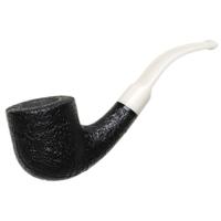 BriarWorks Classic Dark Sandblasted with White Stem (C131)