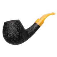 BriarWorks Classic Dark Sandblasted with Amber Stem (C91S)