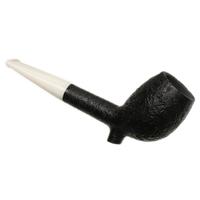 BriarWorks Classic Dark Sandblasted with White Stem (C141S)