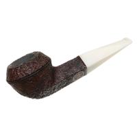 BriarWorks Classic Brown Sandblasted with White Stem (C53)