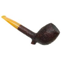 BriarWorks Classic Brown Sandblasted with Amber Stem (C141S)