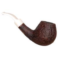 BriarWorks Classic Brown Sandblasted with White Stem (C91S)