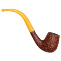 BriarWorks Classic Brown Sandblasted with Amber Stem (C13)