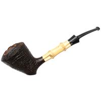 Davide Iafisco Sandblasted Bent Dublin Sitter with Bamboo