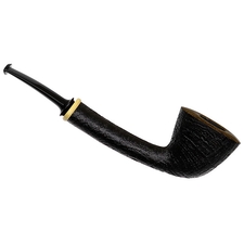 Steve Liskey Partially Sandblasted Long Shank Bent Dublin with Boxwood
