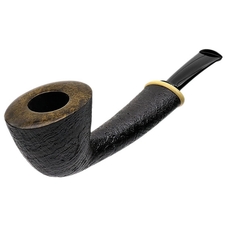 Steve Liskey Partially Sandblasted Long Shank Bent Dublin with Boxwood