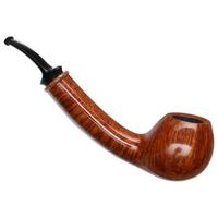 Jody Davis Smooth Long Shank Bent Apple with Amboyna Burl (Cardinal) (A18) (12)