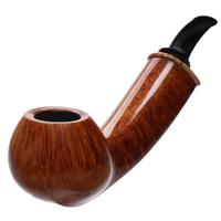 Jody Davis Smooth Long Shank Bent Apple with Amboyna Burl (Cardinal) (A18) (12)