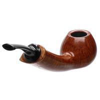 Jody Davis Smooth Long Shank Bent Apple with Amboyna Burl (Cardinal) (A18) (12)