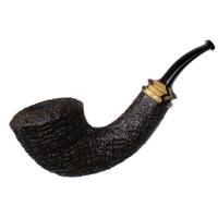 Jody Davis Sandblasted Calabash with Black and White Ebony (Friar) (A18) (13)