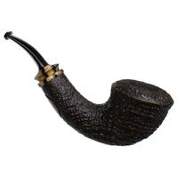 Jody Davis Sandblasted Calabash with Black and White Ebony (Friar) (A18) (13)