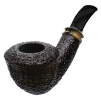 Jody Davis Sandblasted Calabash with Black and White Ebony (Friar) (A18) (13)