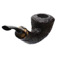 Jody Davis Sandblasted Calabash with Black and White Ebony (Friar) (A18) (13)