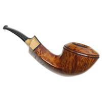 Jody Davis Smooth Bent Bulldog with Black and White Ebony (Cardinal) (A23) (75)
