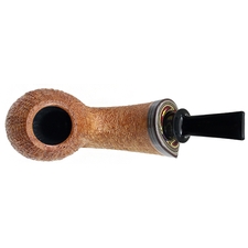 Bill Shalosky Sandblasted Bent Apple with Fordite (303)