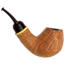 Bill Shalosky Sandblasted Bent Egg with Boxwood (366)