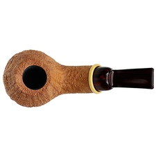 Bill Shalosky Sandblasted Bent Egg with Boxwood (366)