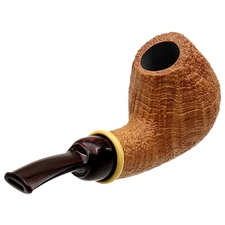 Bill Shalosky Sandblasted Bent Egg with Boxwood (366)