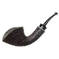 Bill Shalosky Sandblasted Bent Dublin with Fordite (646)