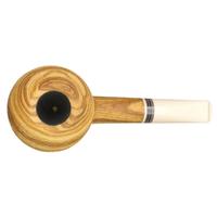 Bill Shalosky Sandblasted Olivewood Apple with Juma and Fordite