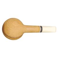 Bill Shalosky Sandblasted Olivewood Apple with Juma and Fordite