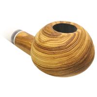 Bill Shalosky Sandblasted Olivewood Apple with Juma and Fordite