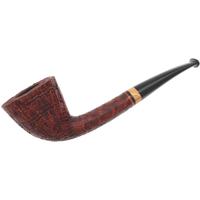Bill Shalosky Sandblasted Rainer Barbi Tribute Bent Dublin with Box Elder Burl (803)