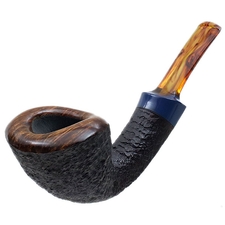 Jared Coles Partially Sandblasted Bent Dublin with Bakelite
