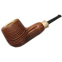 Jared Coles Sandblasted Redwood Billiard with Orangewood (1830) (with Tamper)