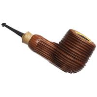 Jared Coles Sandblasted Redwood Billiard with Orangewood (1830) (with Tamper)