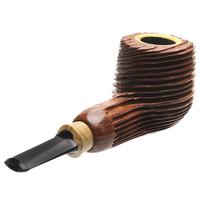 Jared Coles Sandblasted Redwood Billiard with Orangewood (1830) (with Tamper)