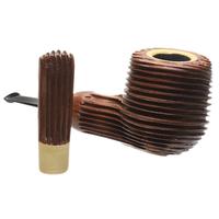 Jared Coles Sandblasted Redwood Billiard with Orangewood (1830) (with Tamper)