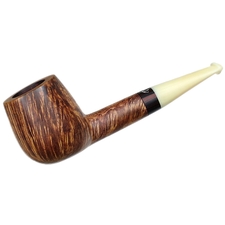 Tao: Smooth Billiard with Antique Whale Tooth Stem Tobacco Pipe